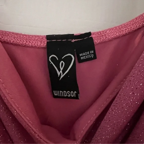 Windsor Form Fitting Sparkly Pink Dress - Picture 4 of 4